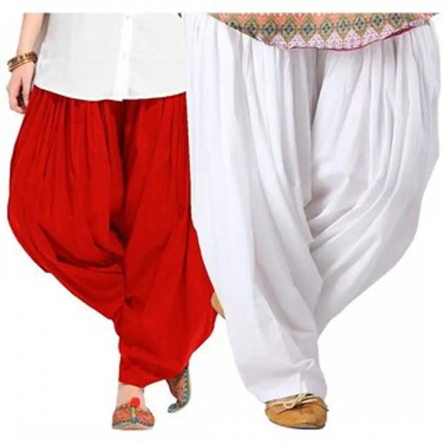 WOMEN COTTON SEMI PATIALA (pack of -2)