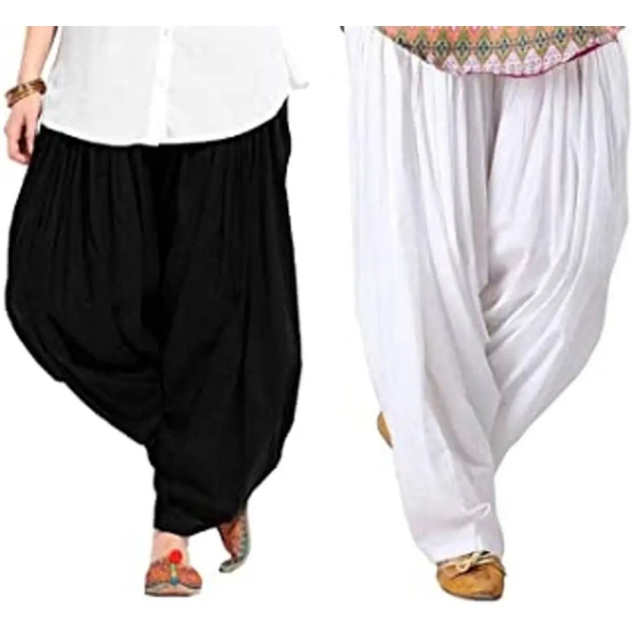 WOMEN COTTON SEMI PATIALA (pack of -2)