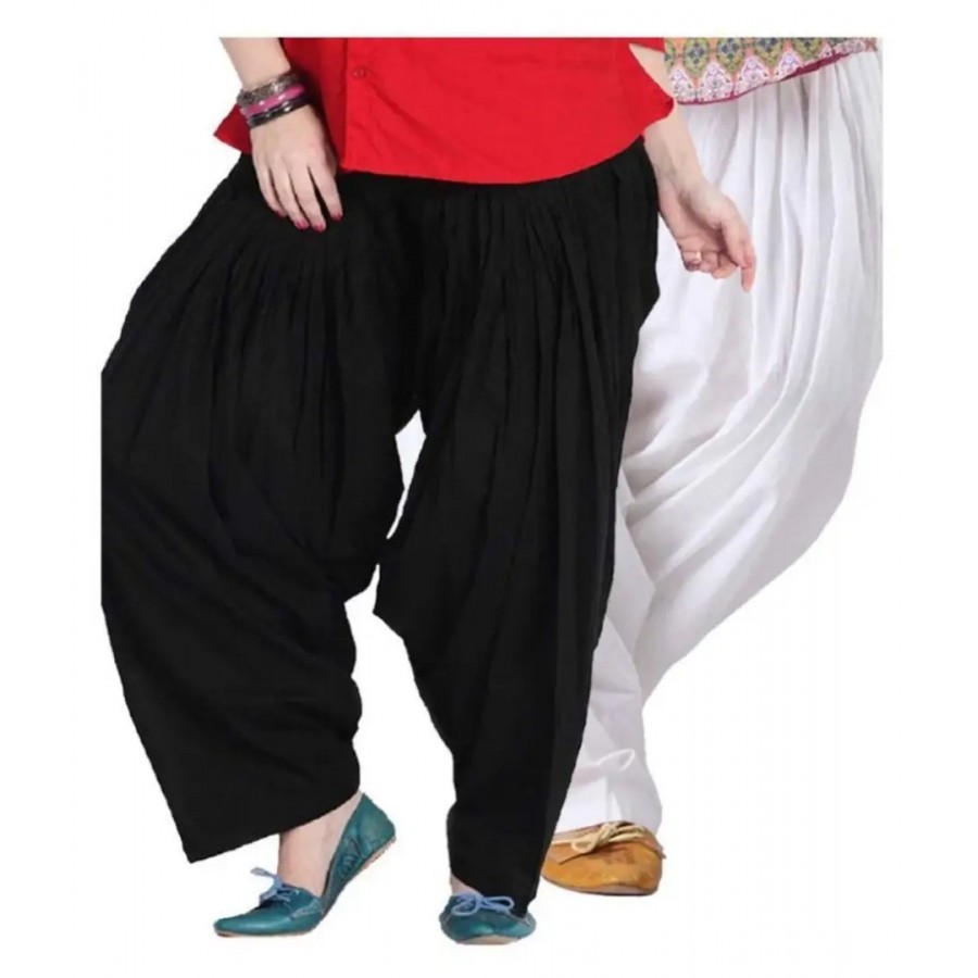 WOMEN COTTON SEMI PATIALA (pack of -2)