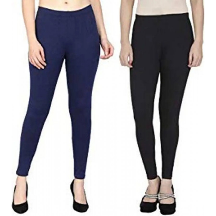 Women Cotton Solid Leggings