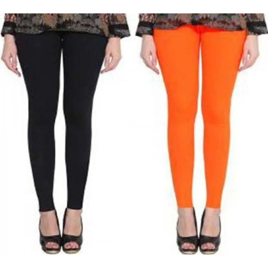 Women Cotton Solid Leggings