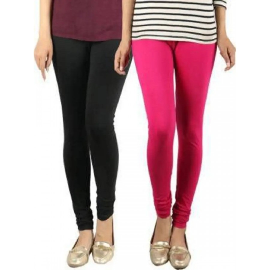 Women Cotton Solid Leggings