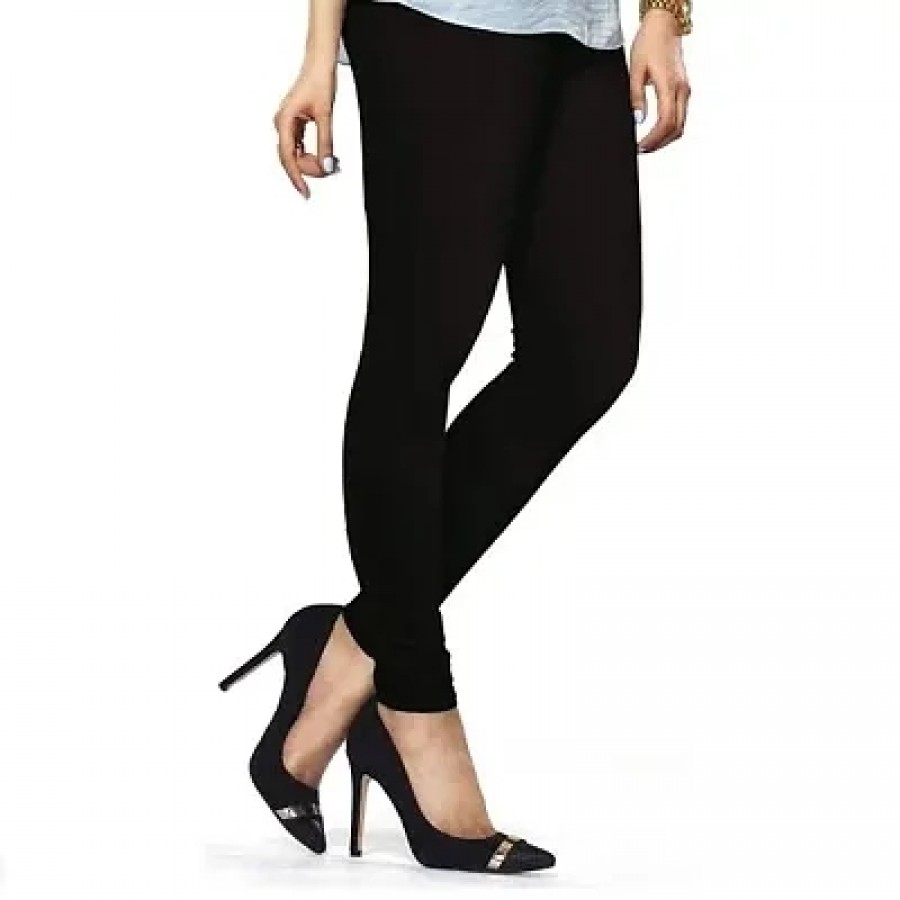 Women's Black Solid Legging