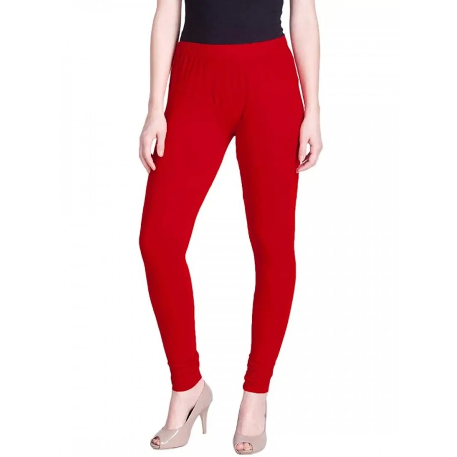 Women's Classic Fit Ruby Style V Cut Legging red