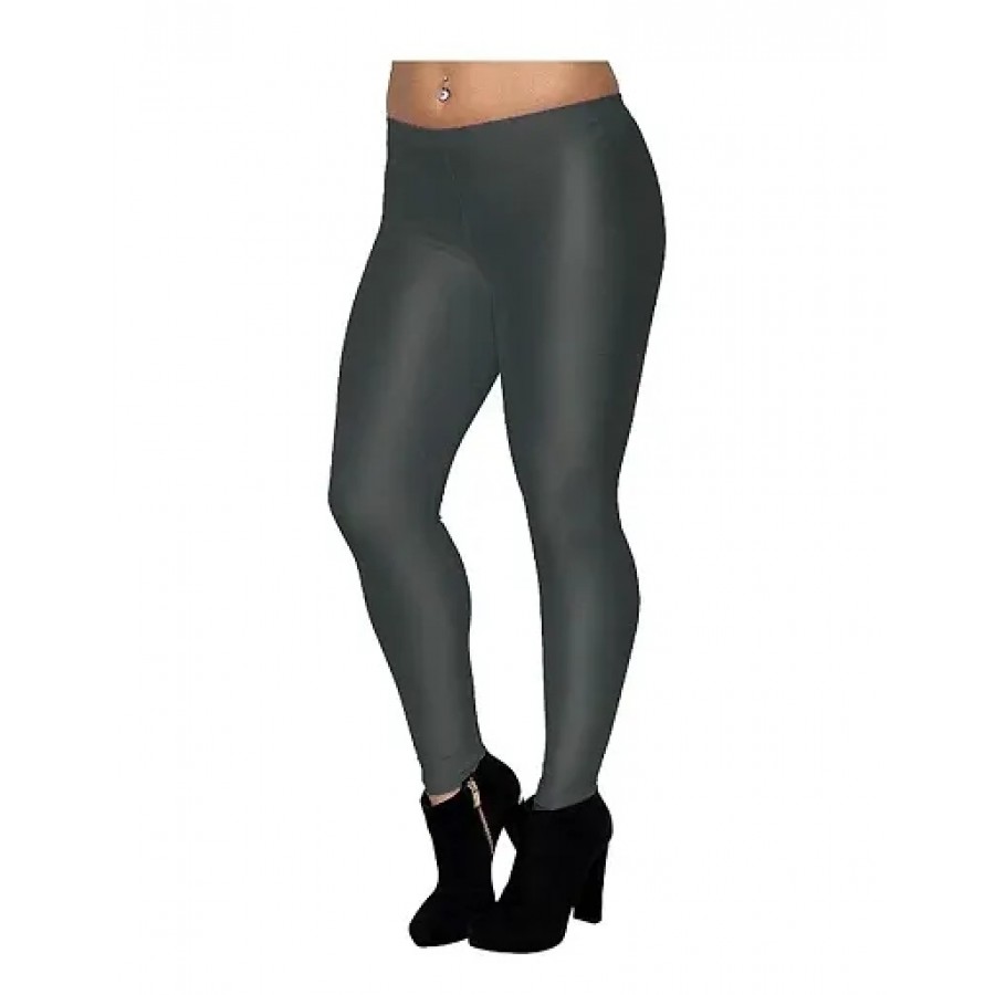 Women's Solid Cotton Spandex Leggings