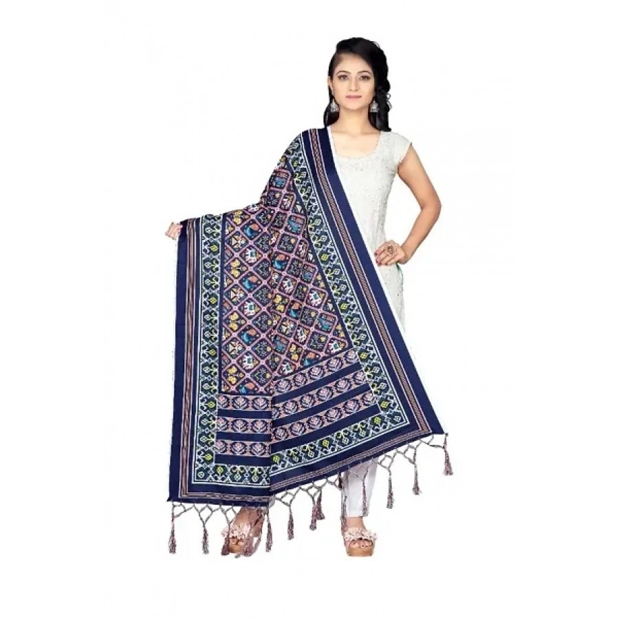 Designer Rayon with Hand Made Tassels Dupatta  for Women