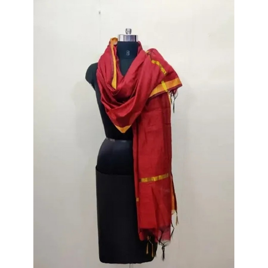 Elegant Designer Chanderi Cotton Dupatta for Women and Girls