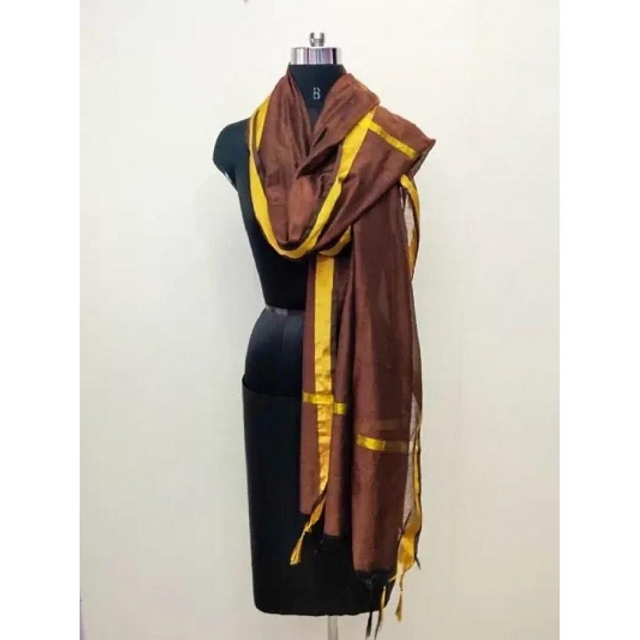 Elegant Designer Chanderi Cotton Dupatta for Women and Girls