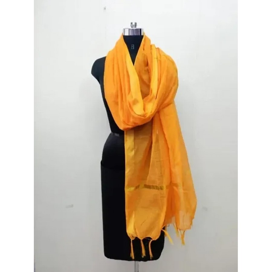 Elegant Designer Chanderi Cotton Dupatta for Women and Girls