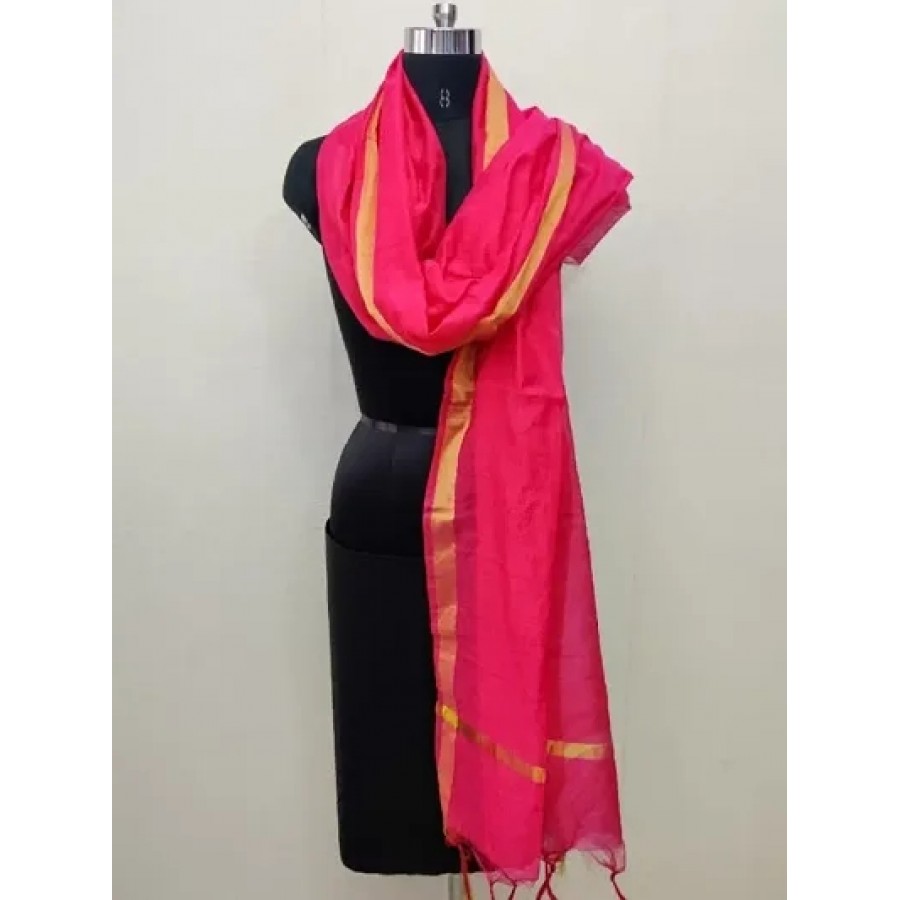 Elegant Designer Chanderi Cotton Dupatta for Women and Girls