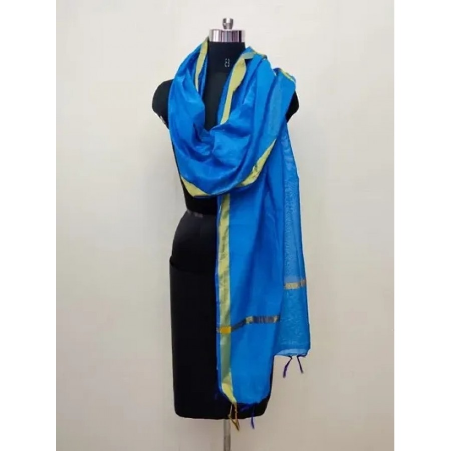 Elegant Designer Chanderi Cotton Dupatta for Women and Girls