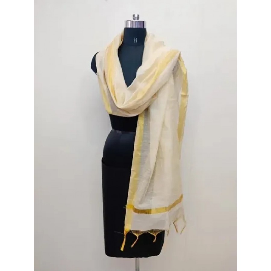 Elegant Designer Chanderi Cotton Dupatta for Women and Girls