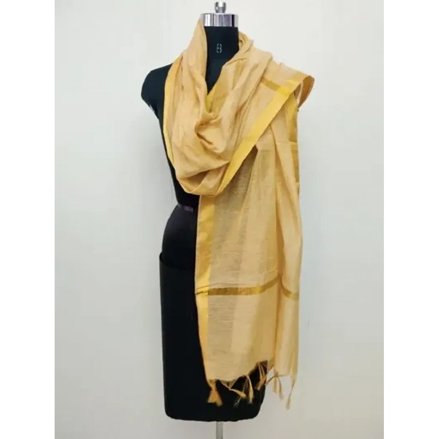 Elegant Designer Chanderi Cotton Dupatta for Women and Girls