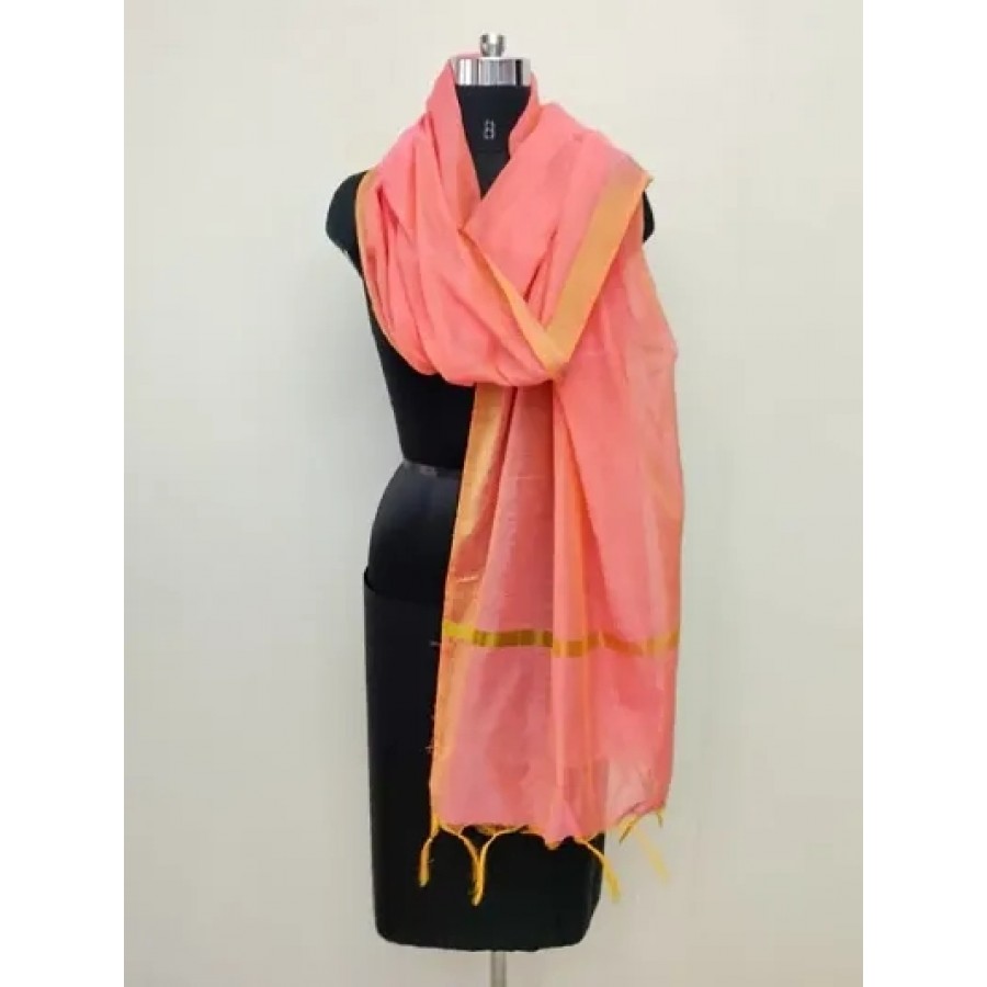 Elegant Designer Chanderi Cotton Dupatta for Women and Girls