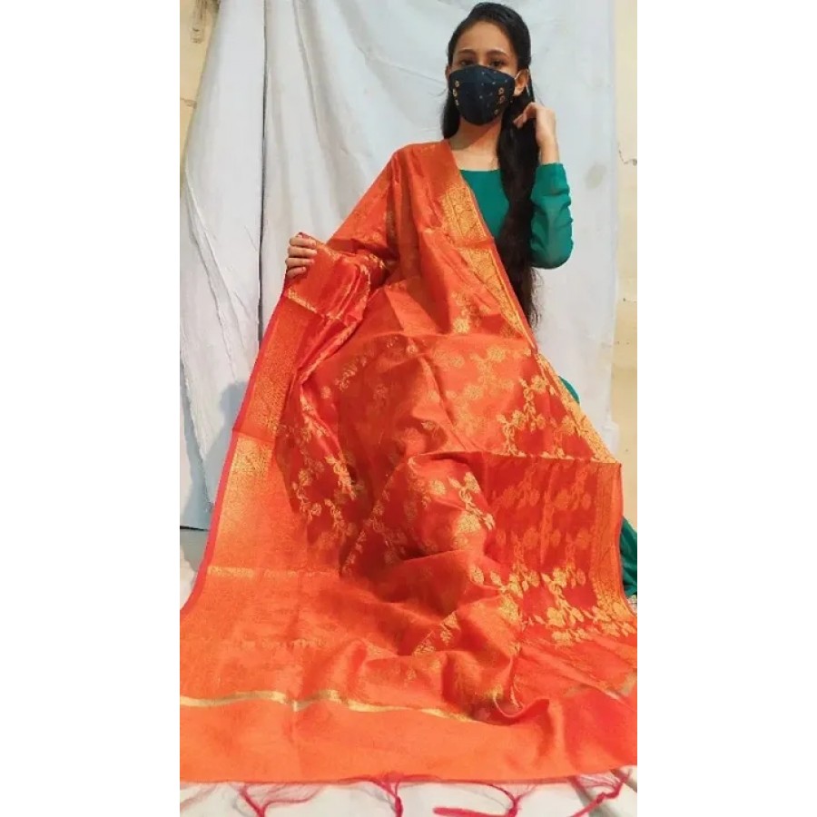 Latest Attractive Cotton Silk Dupatta for Women