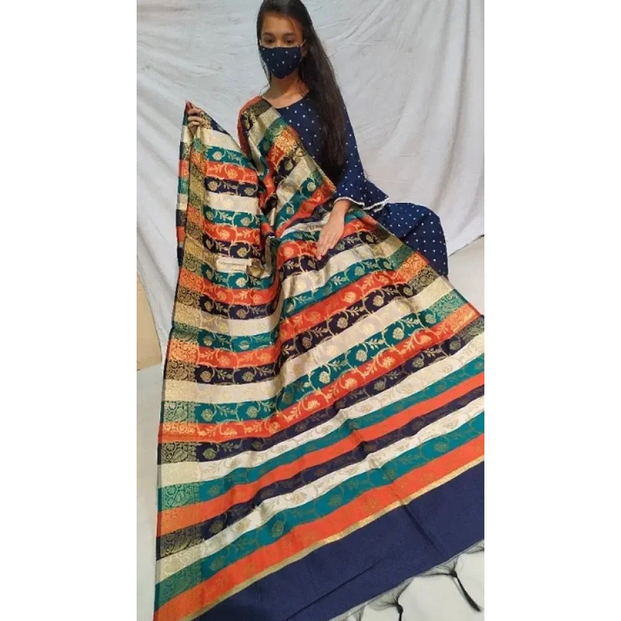 Latest Attractive Cotton Silk Dupatta for Women