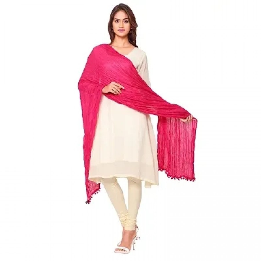 Women Cotton Solid Dupatta