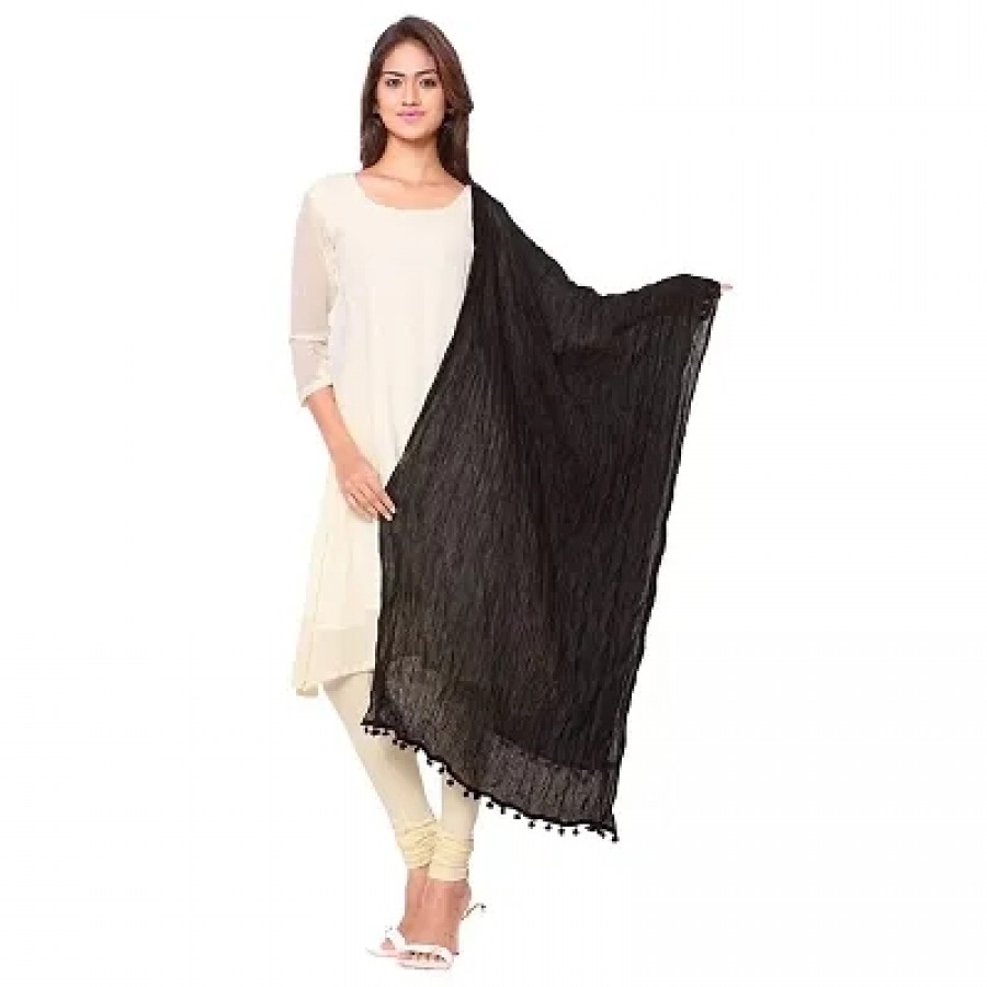 Women Cotton Solid Dupatta