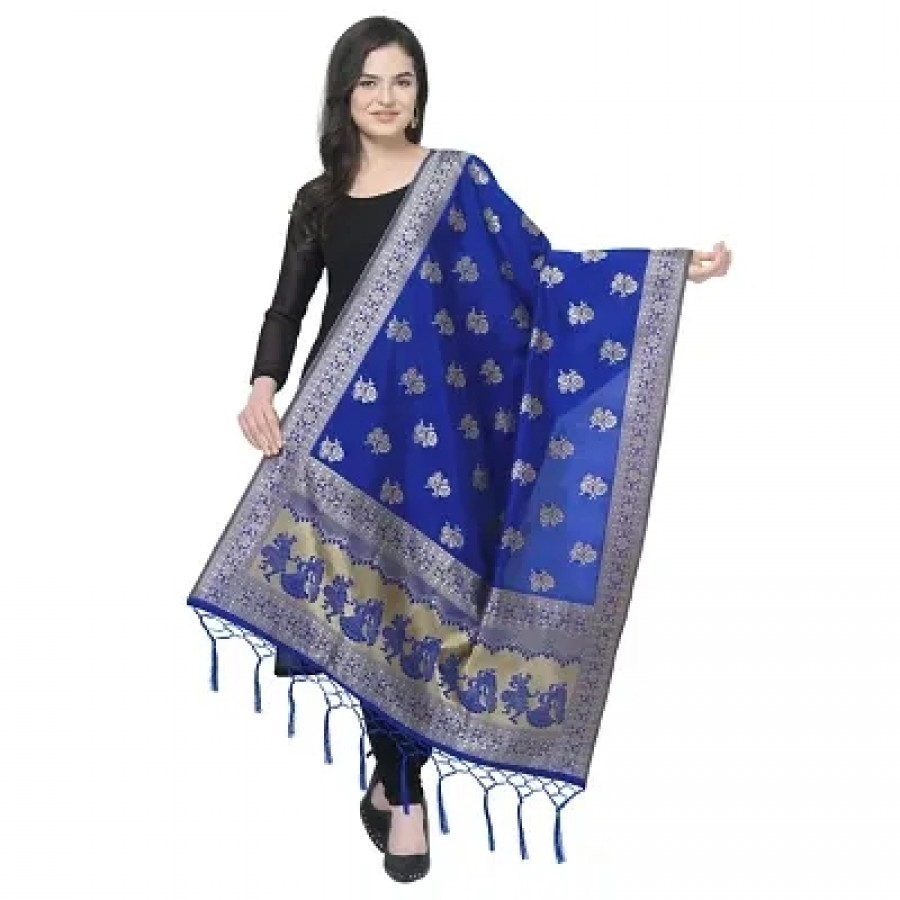 jacquard Woven Gold Women Dupatta