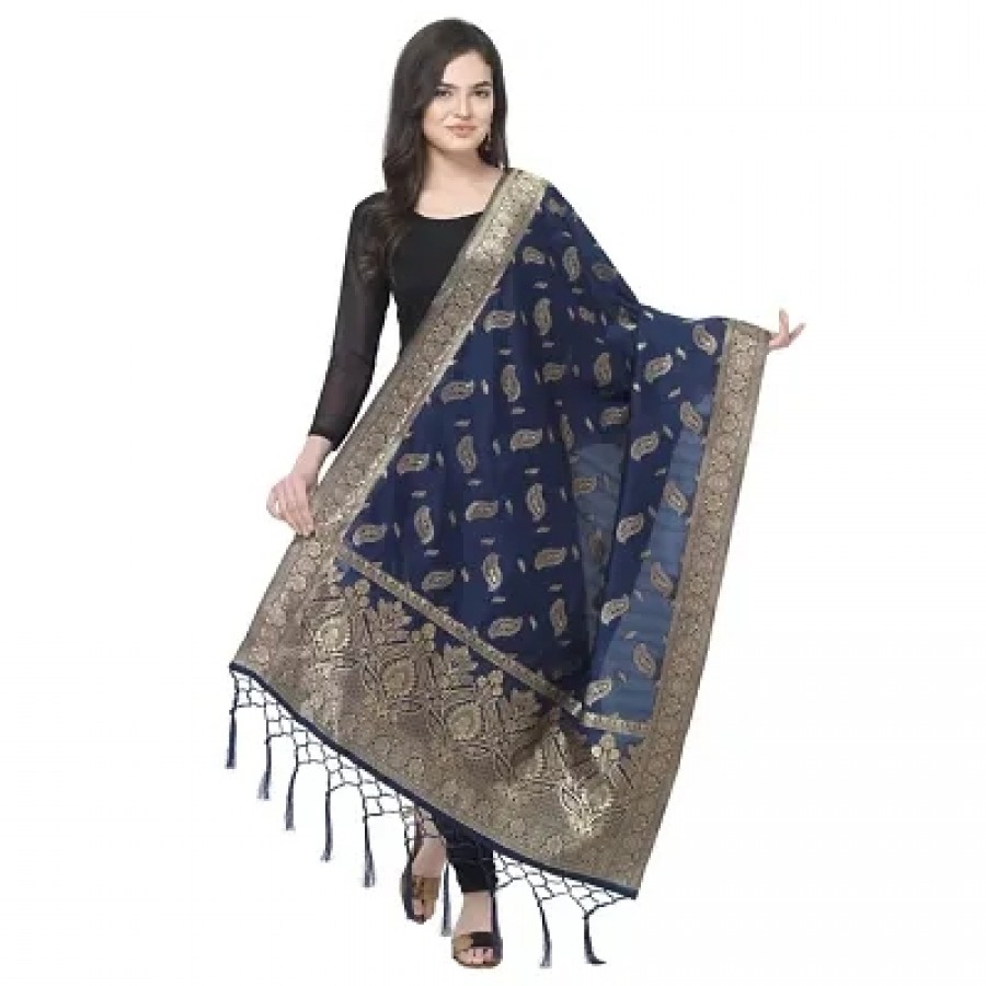 jacquard Woven Gold Women Dupatta