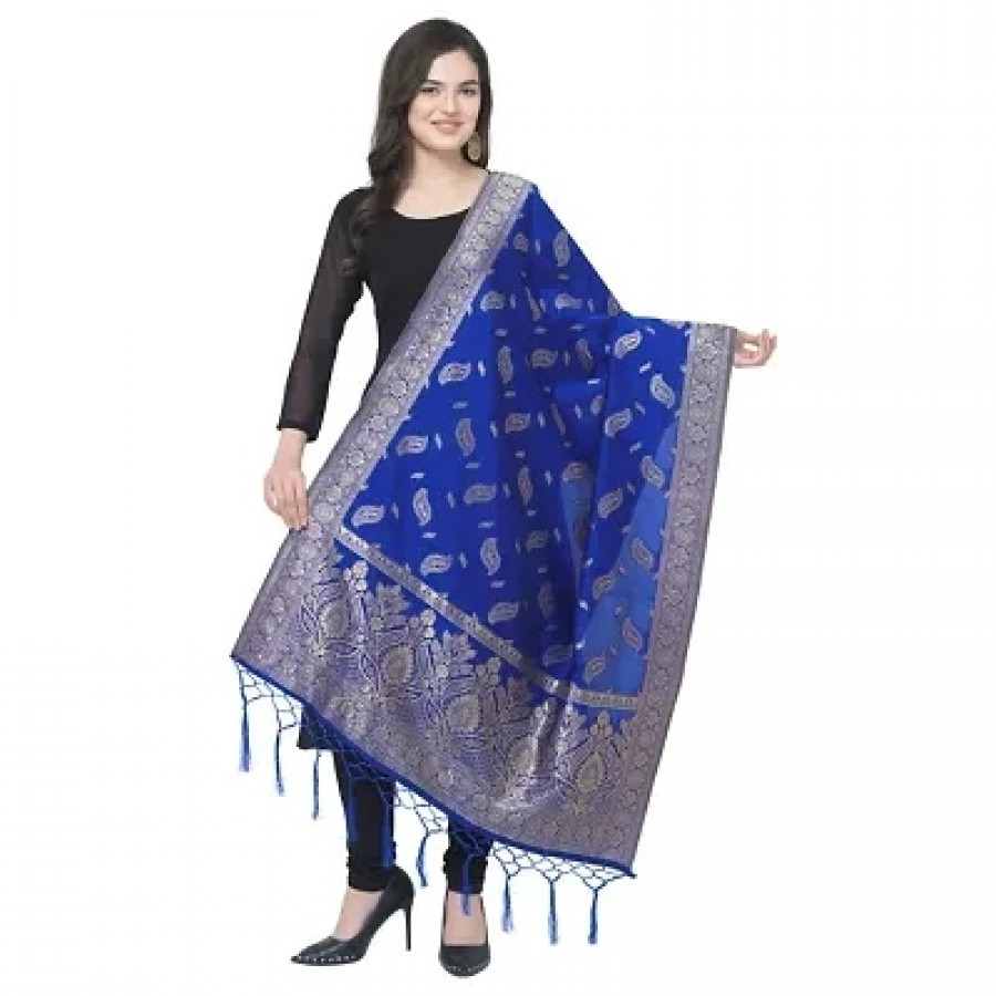 jacquard Woven Gold Women Dupatta