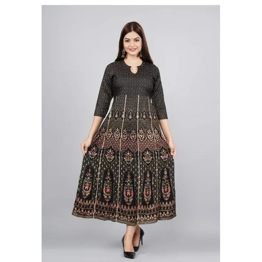 Beautiful Rayon Stitched Ethnic Gown