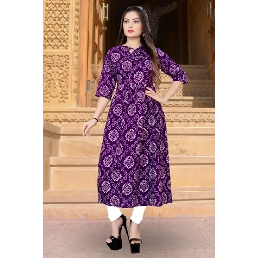 Cotton Printed Ethnic Gowns For Women