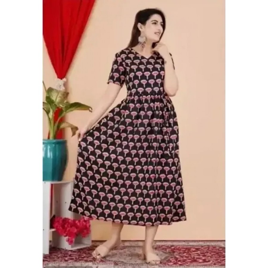 Fancy Rayon Ethnic Gown For Women