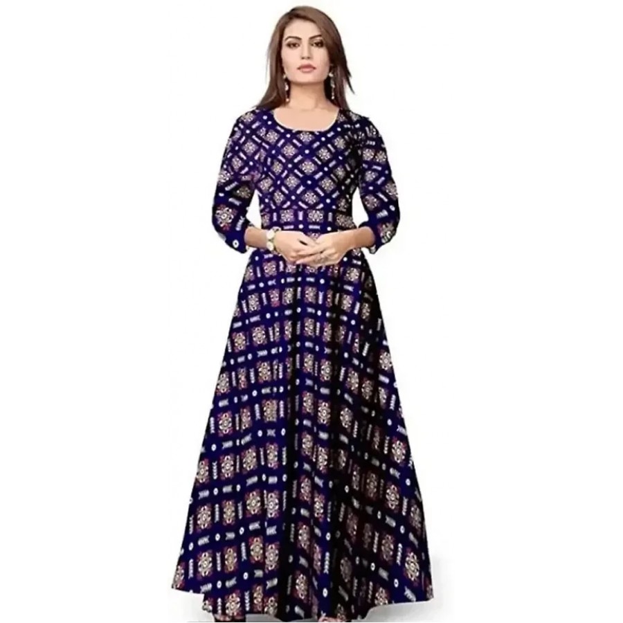 Fancy Rayon Ethnic Gowns For Women