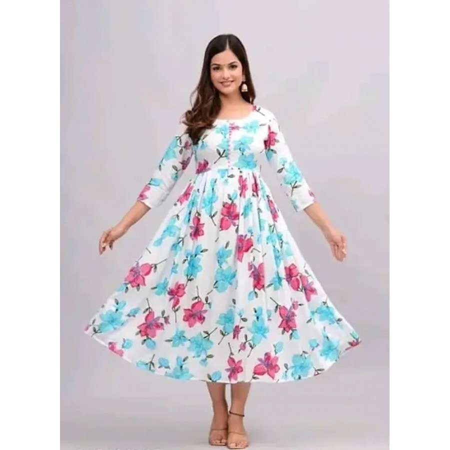 Fancy Rayon Gown For Women