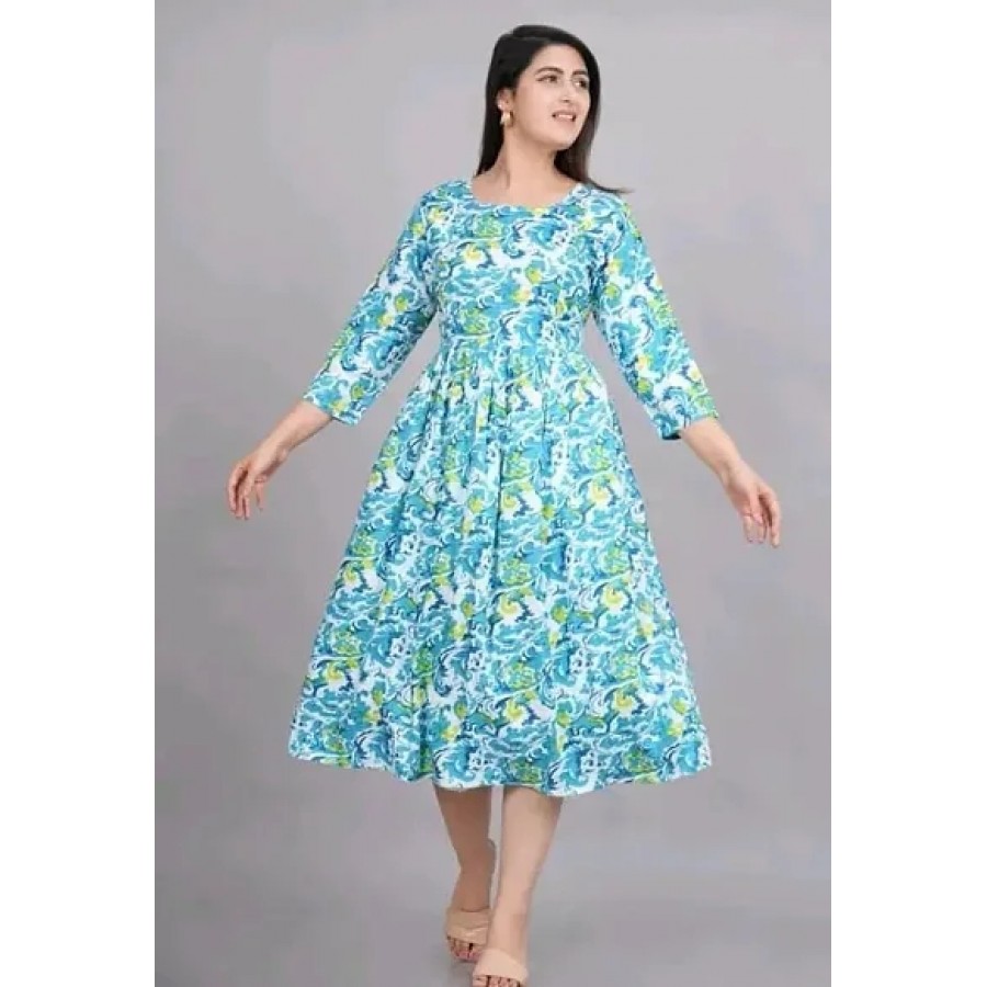 Fancy Rayon Maternity Gown For Women