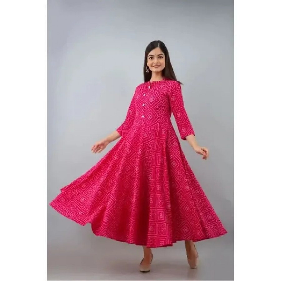 Stylish Fancy Rayon Ethnic Gowns For Women