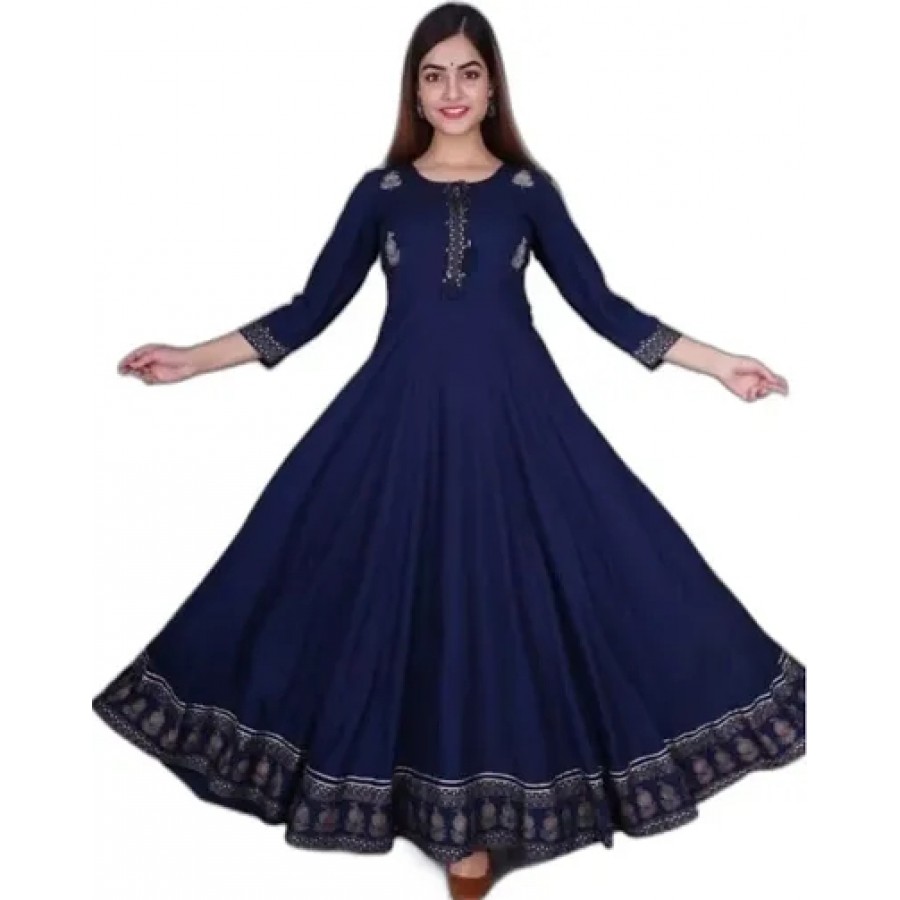 Stylish Rayon Gown For Women