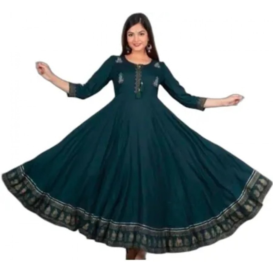 Stylish Rayon Gown For Women