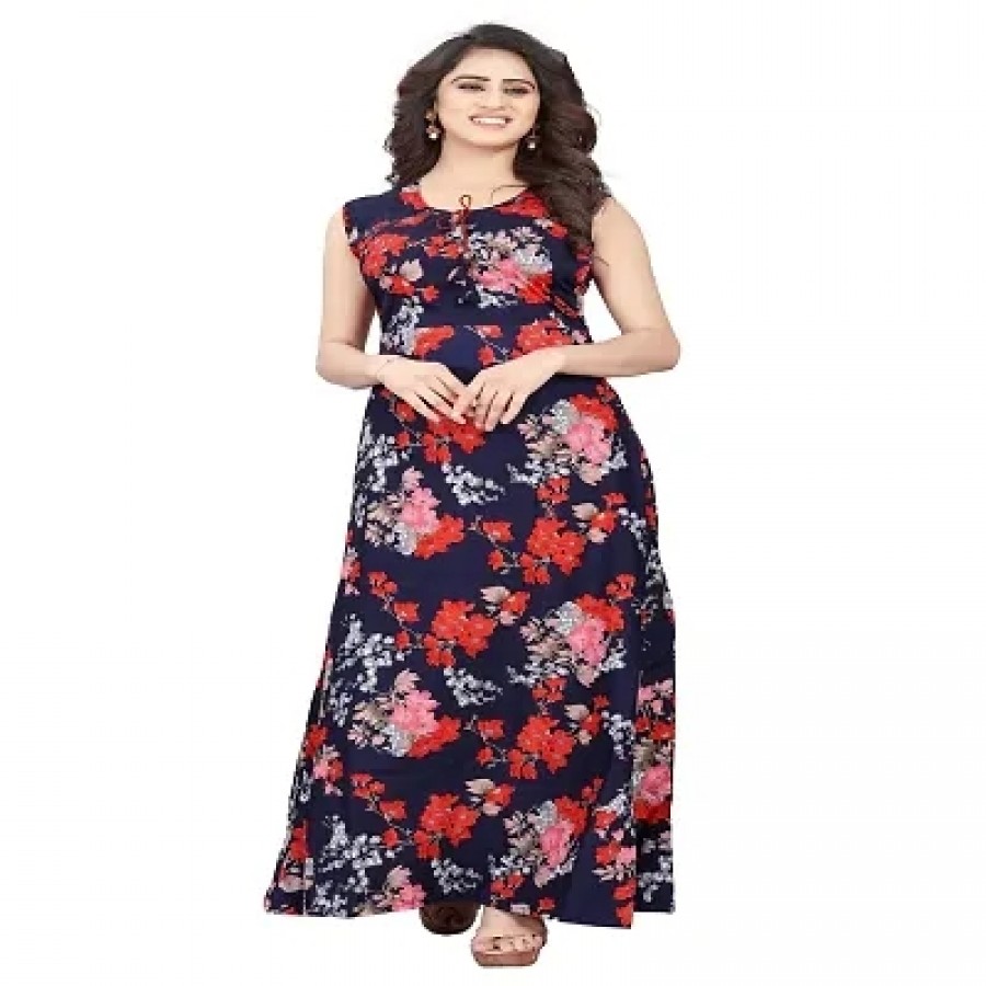 Women Printed Crepe Straight Kurti (Pack Of 2)