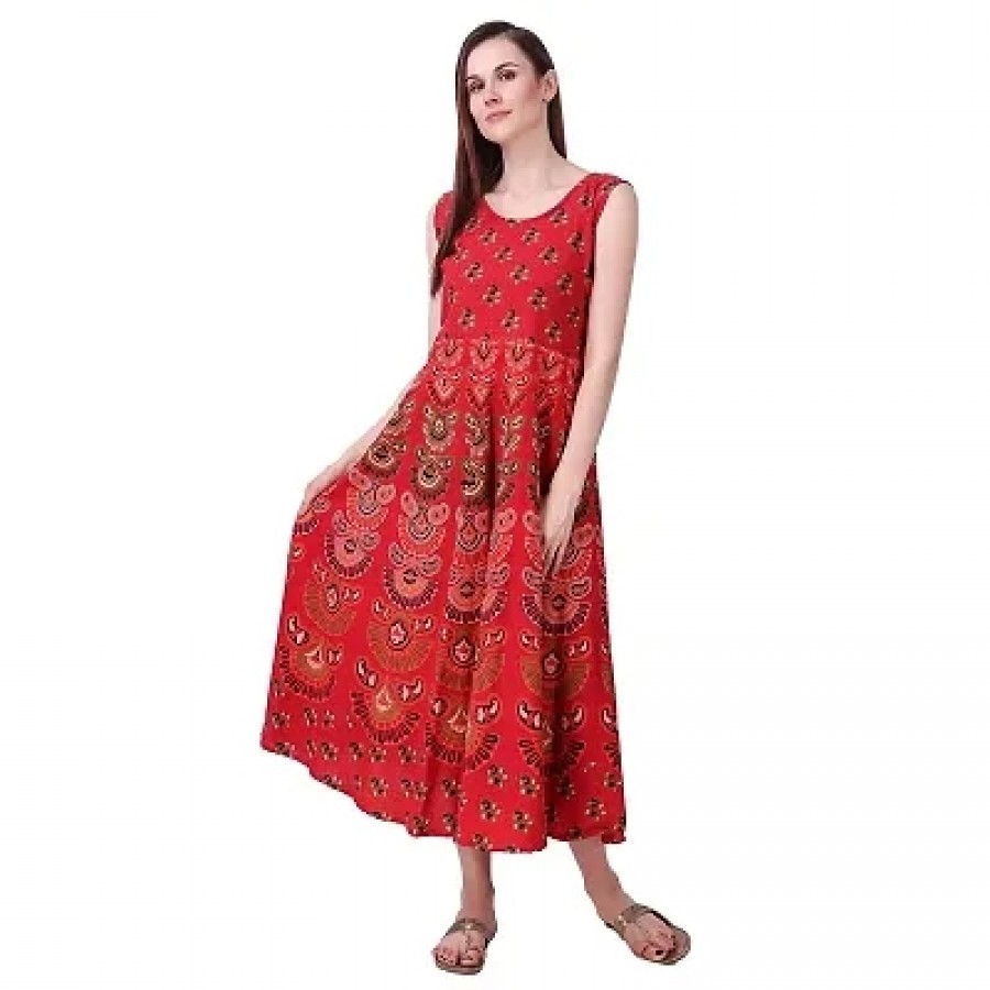 Women's Printed Cotton Gown