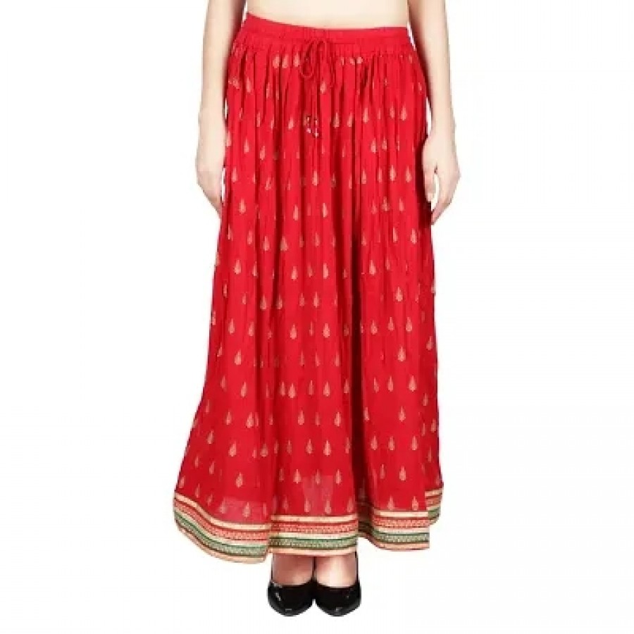 Ethnic red colour Gota skirt