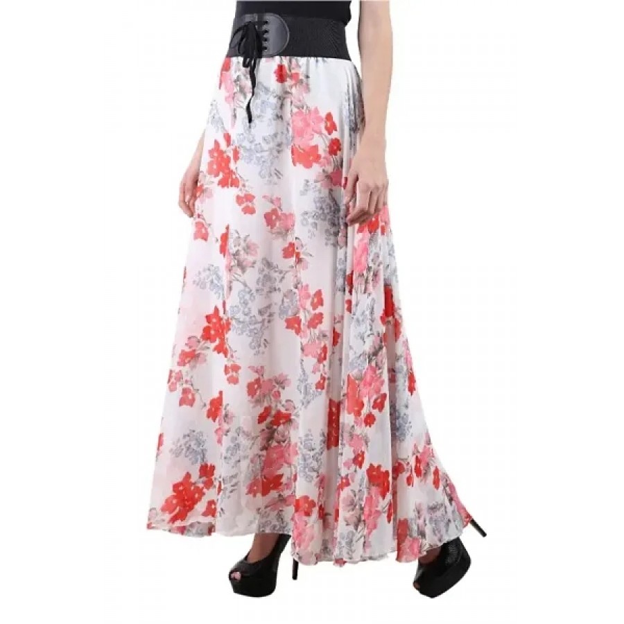 Printed Long Skirt