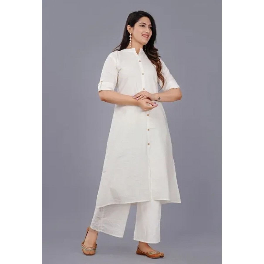 Indian Straight Kurtis With Palazzo Set