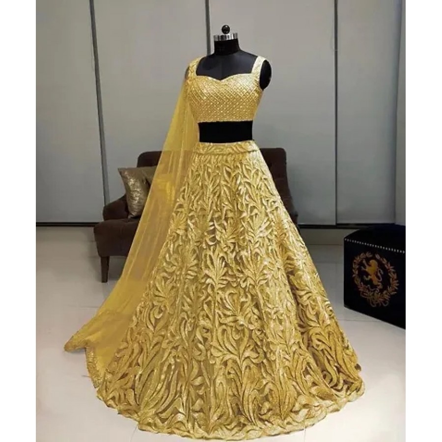 Attractive Net Lehenga For Women