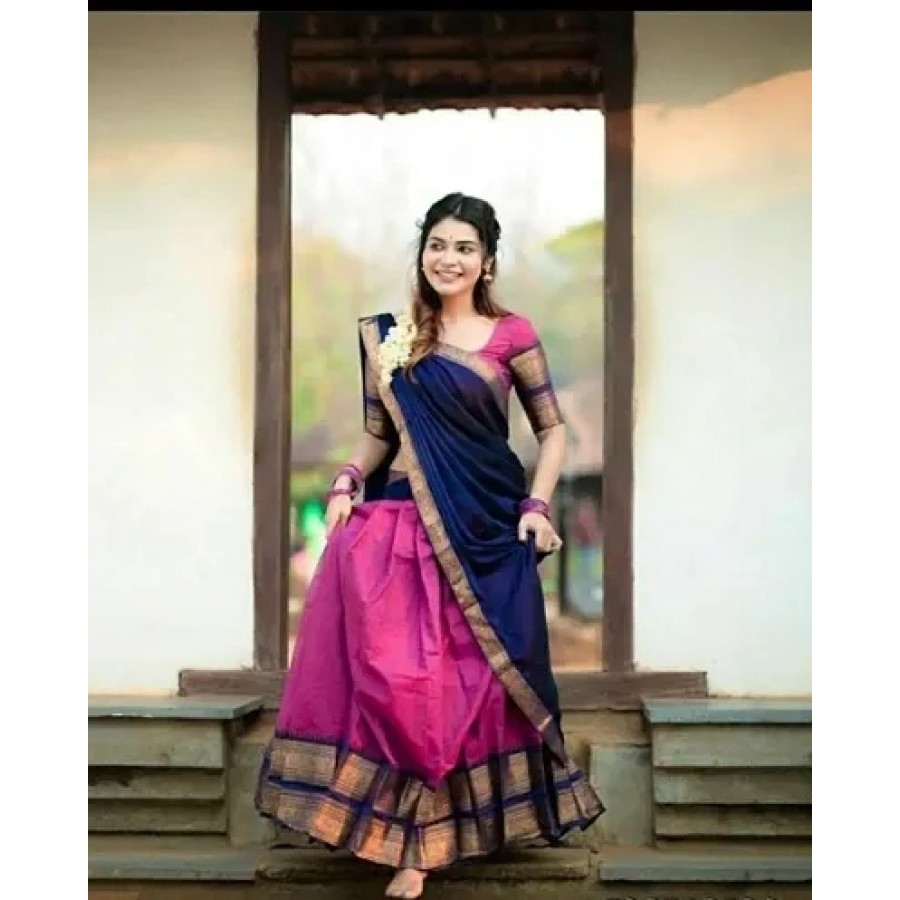 Classic Art Silk Jacquard Lehenga Choli for Women