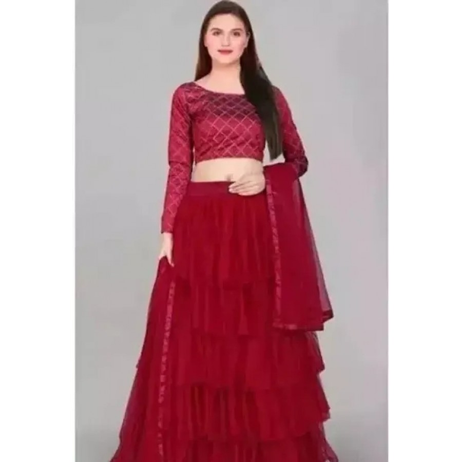 Fancy Net Lehenga Choli For Women