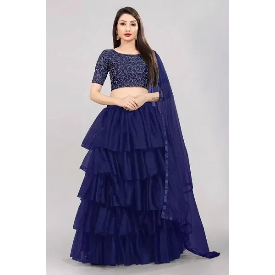 Stylish Fancy Designer Net Lehenga Choli Set For Women