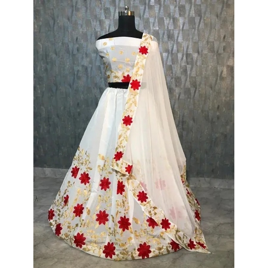 Stylish Silk Blend  Lehenga Choli Set For Women