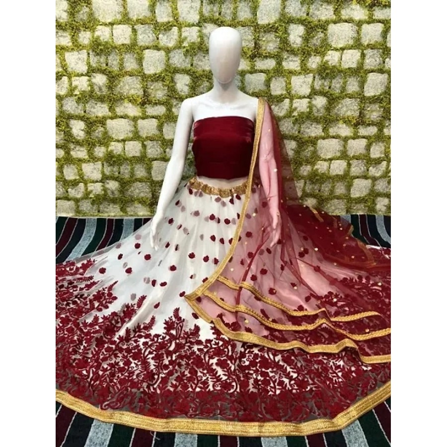 Stylish Silk Blend  Lehenga Choli Set For Women