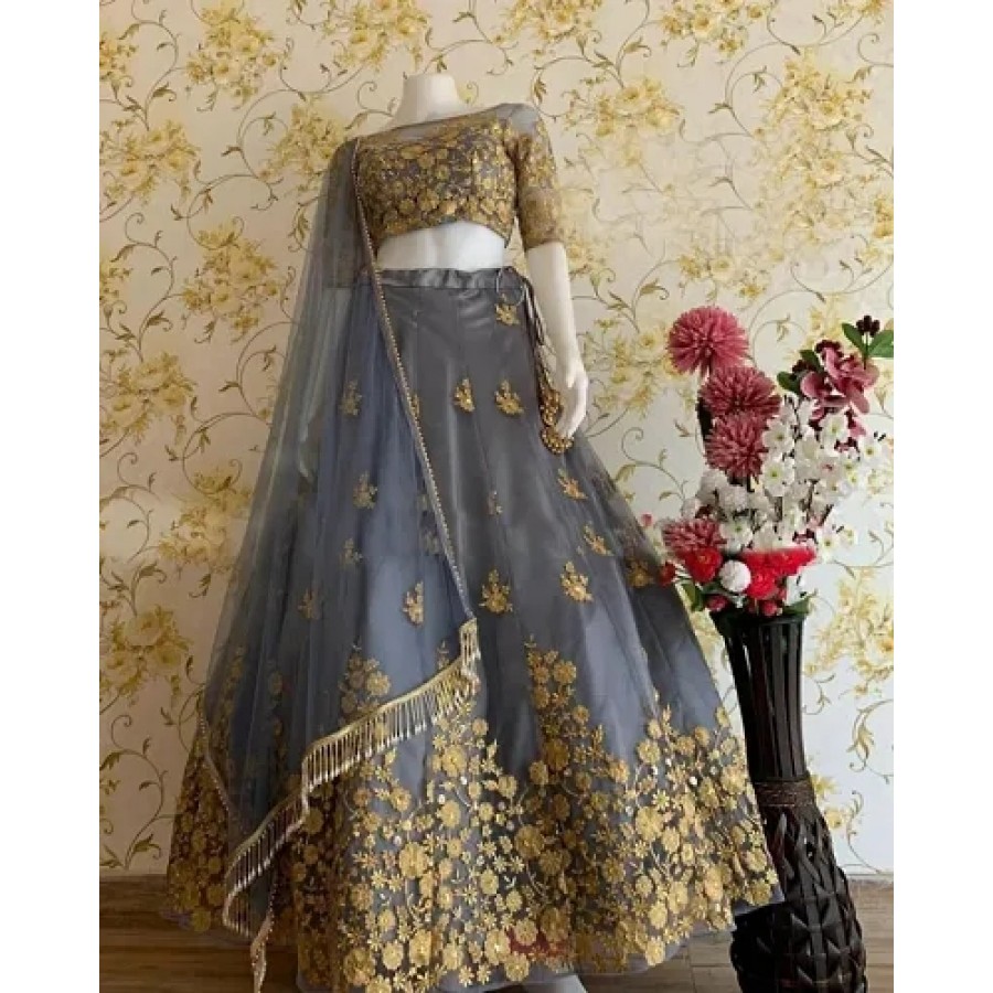 Stylish Silk Blend  Lehenga Choli Set For Women