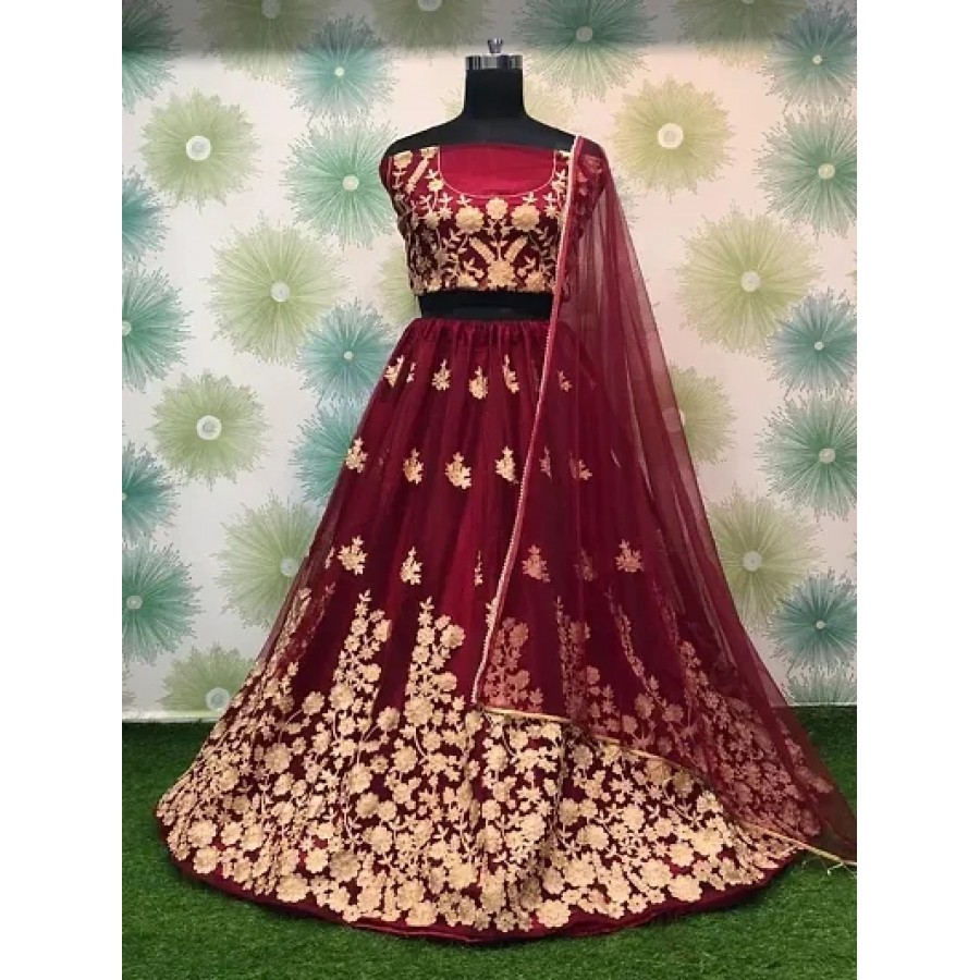 Stylish Silk Blend  Lehenga Choli Set For Women