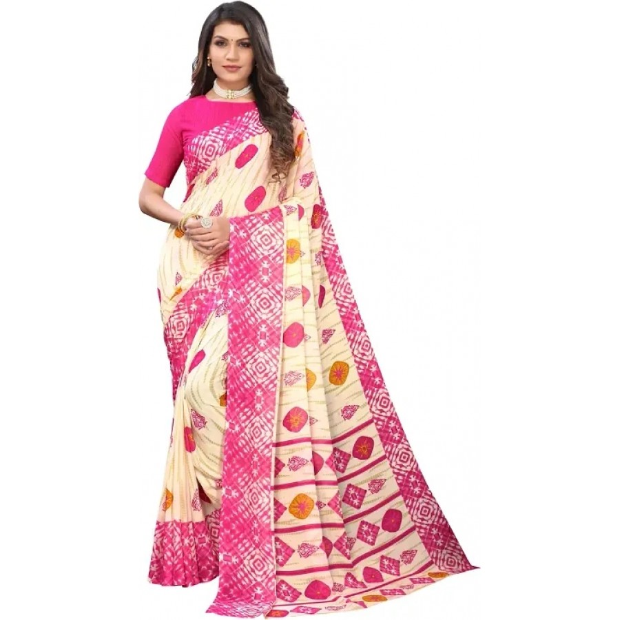 Beautiful Georgette Saree with Blouse Piece