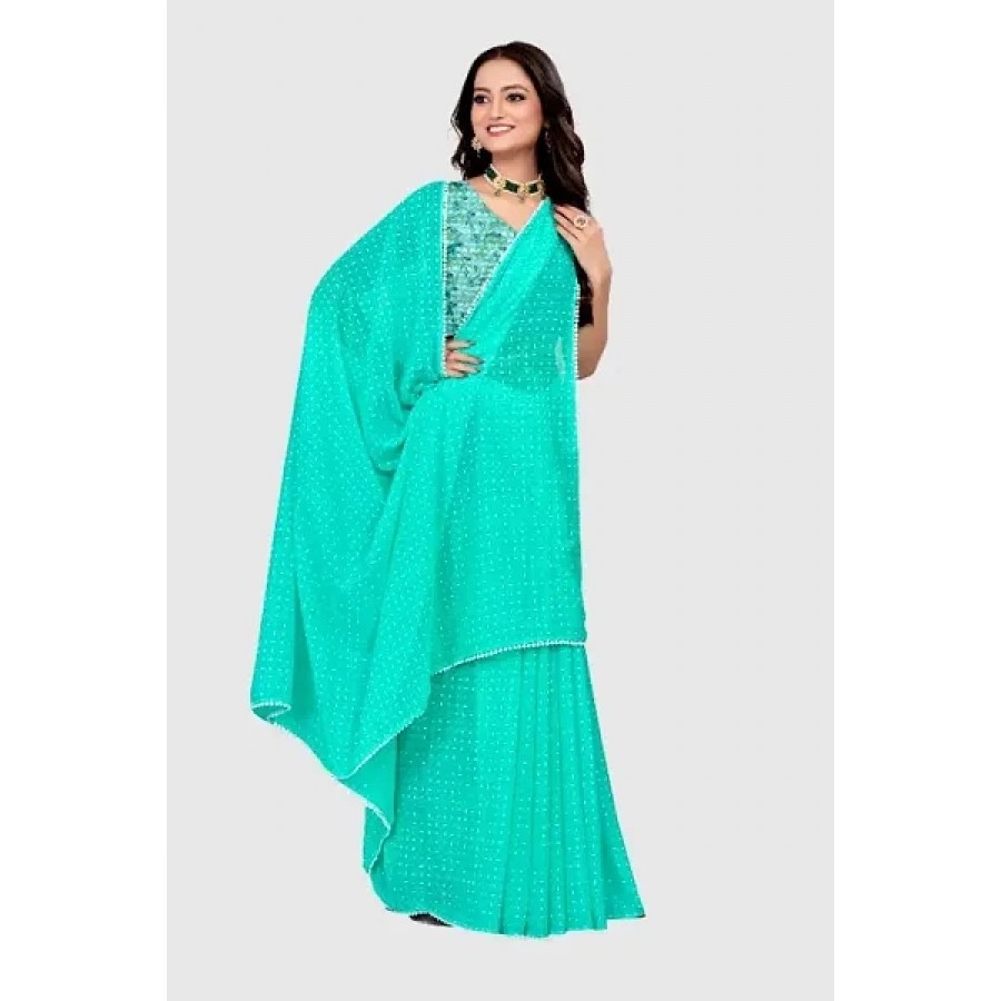 Daily Wear Georgette Saree with Blouse piece