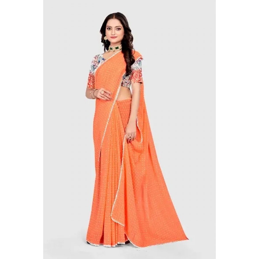 Daily Wear Georgette Saree with Blouse piece